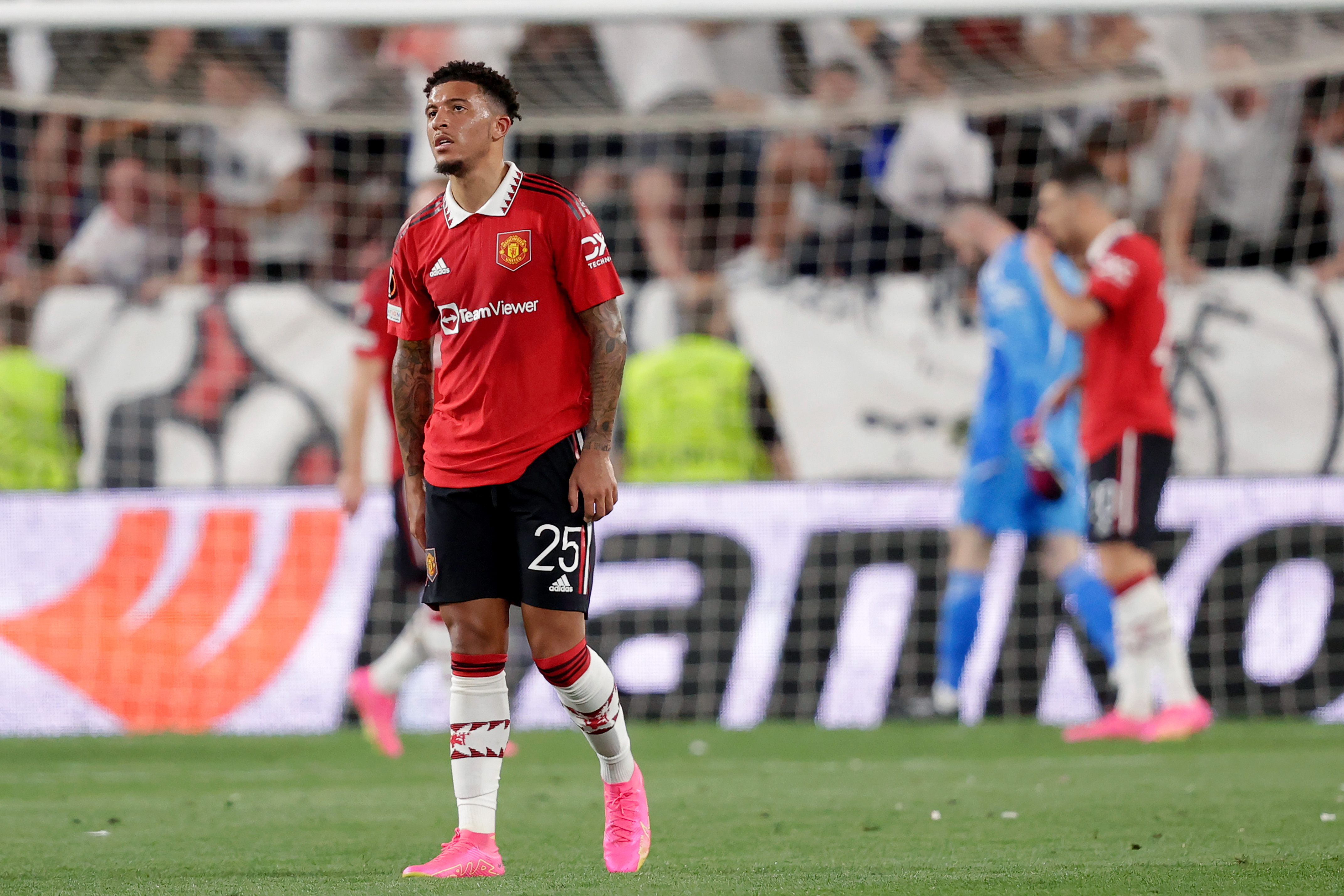 Jadon Sancho has been left out of Manchester United's squad photo