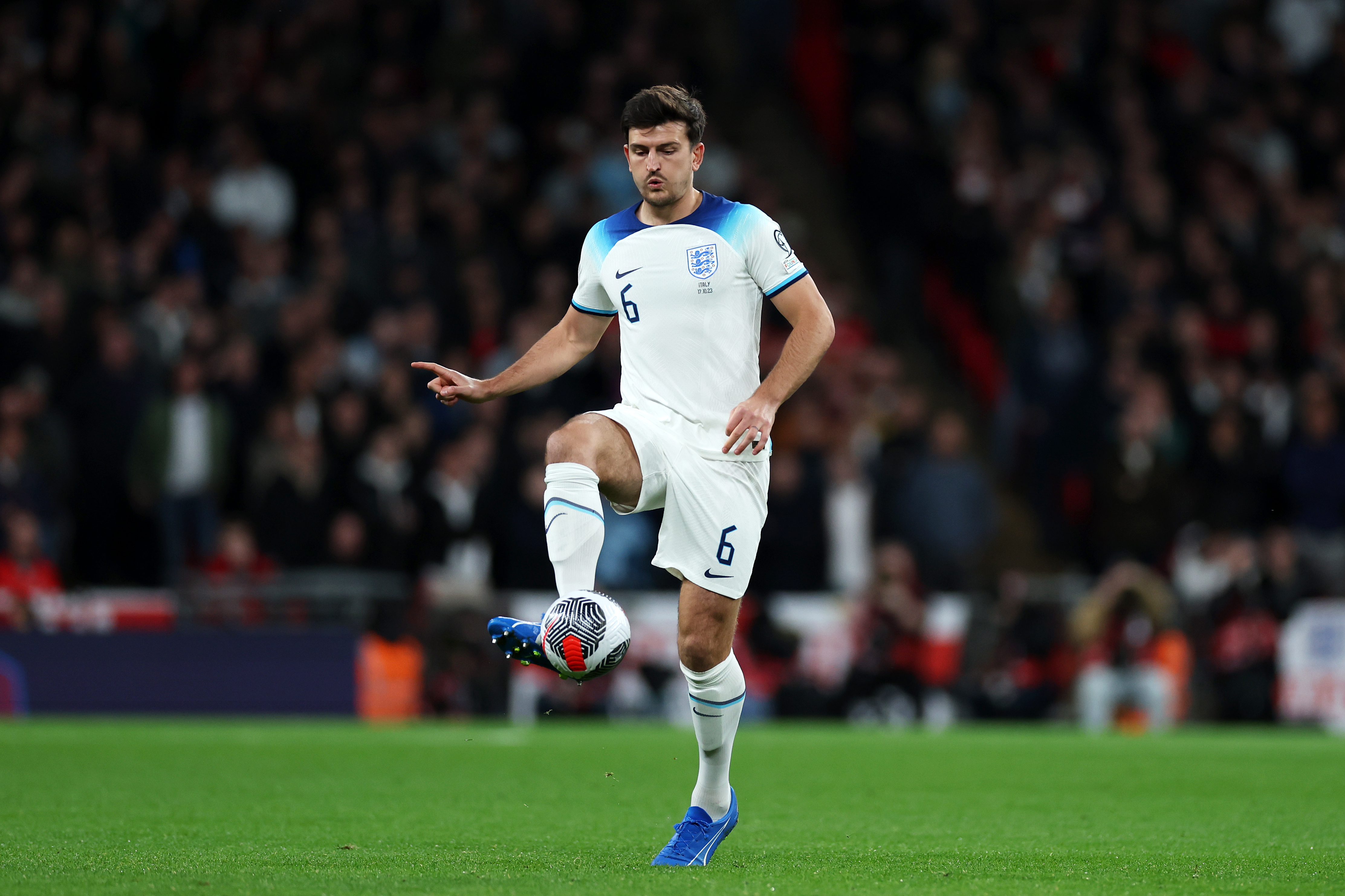 Harry Maguire wears size 13 boots