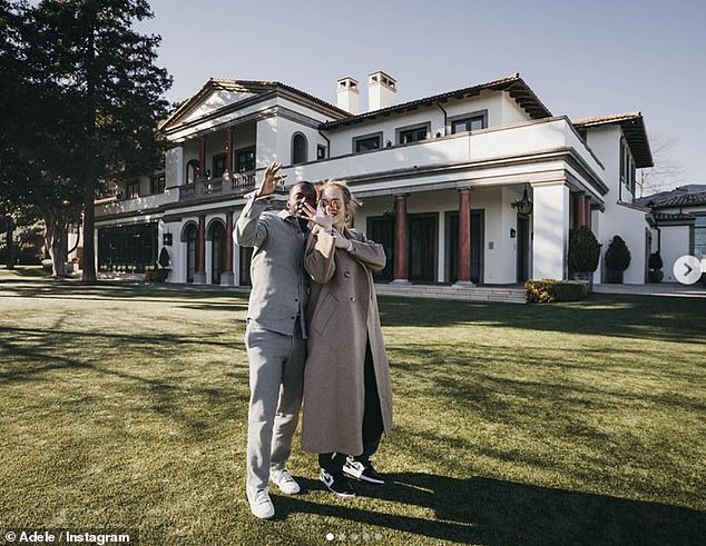 Last May, Adele appeared to confirm she and fiancé Rich Paul had moved in to the new house together after a year of dating by sharing a snap of them holding the keys outside the home