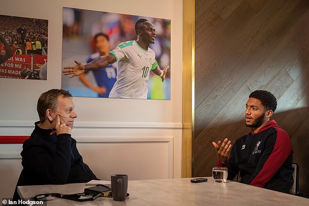 Gomez sat down with Football Editor Ian Ladyman ahead of Liverpool's clash against Cardiff