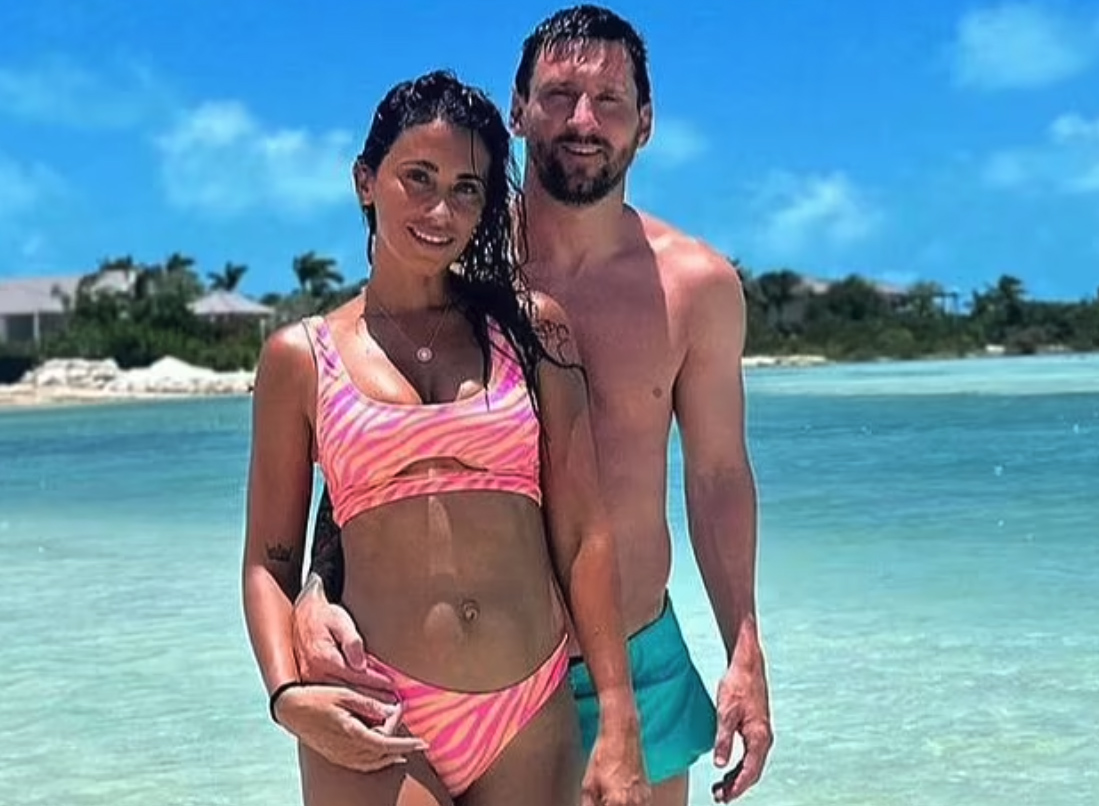 Wag Antonella and Lionel Messi were seen walking hand in hand on a Miami beach