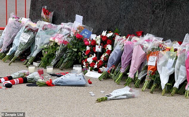 Fans have turned up to Old Trafford in droves to pay their respects with flowers