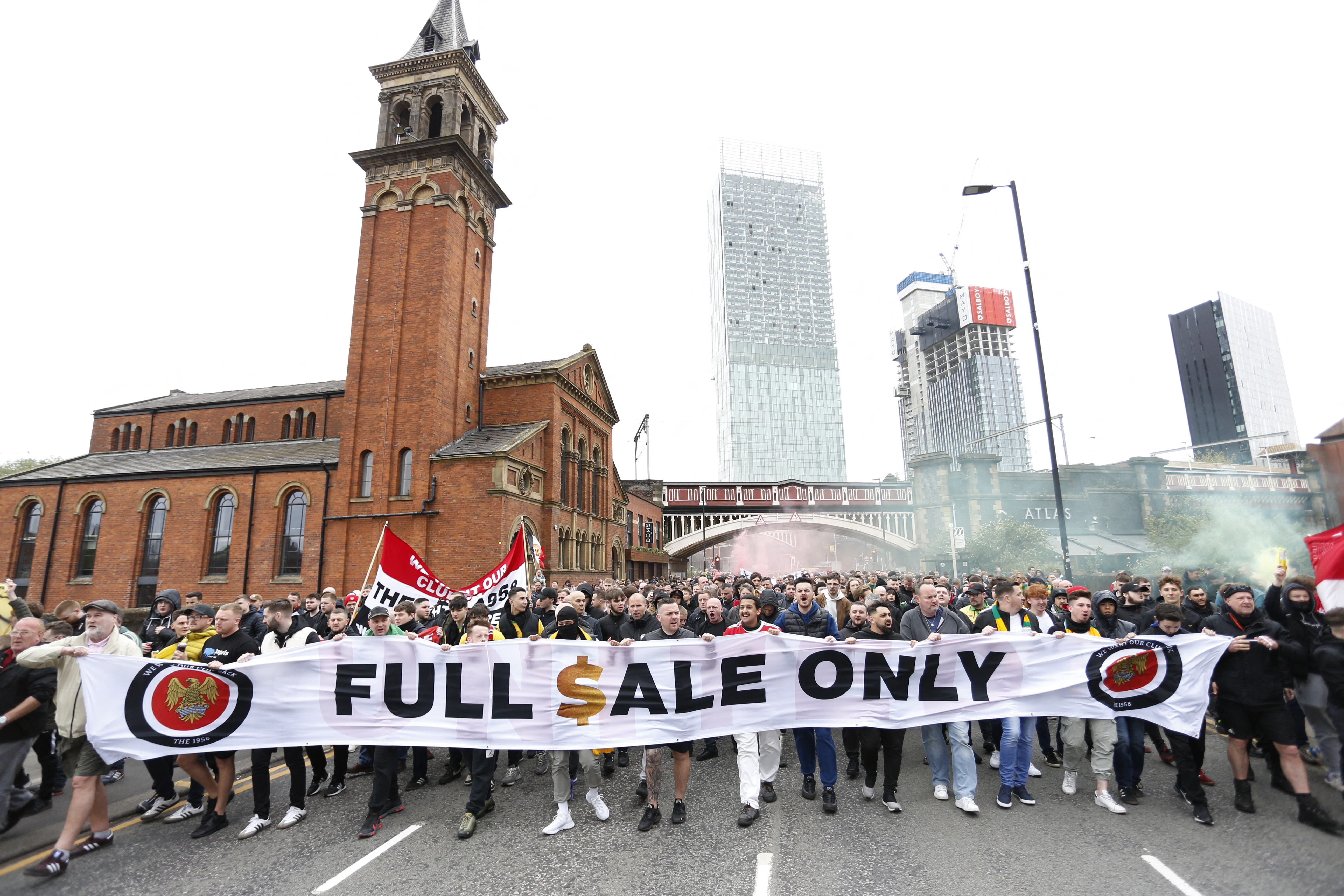 United fans were desperate for the Glazers to leave the club