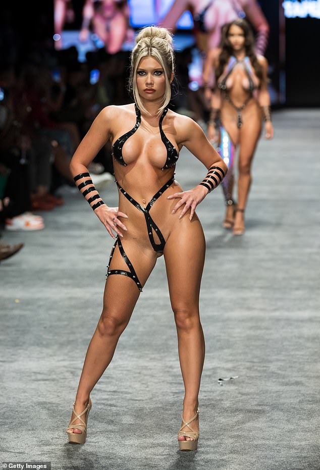 A runway presentation by the Black Tape Project caused a stir at Miami Swim Week on July 7