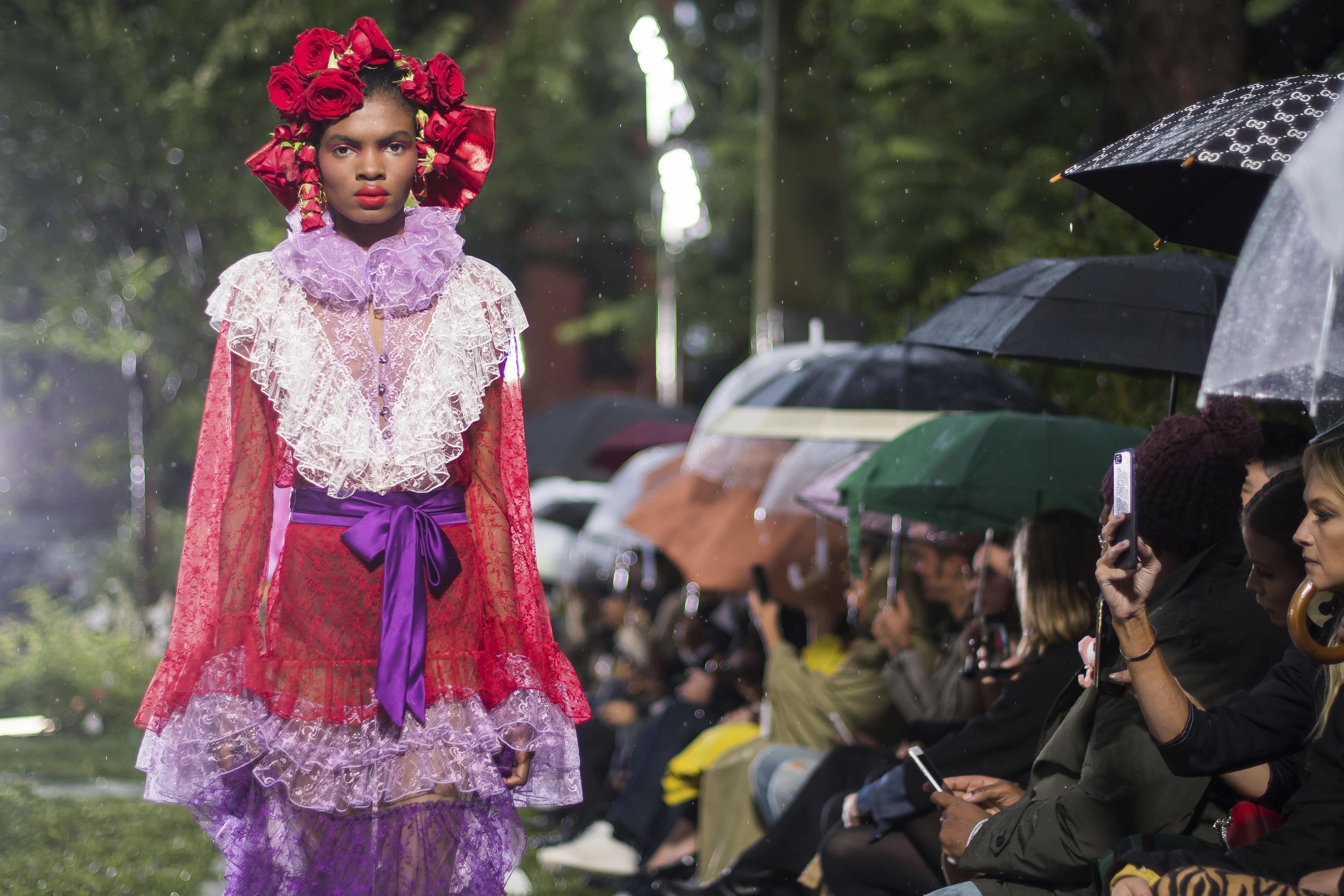  Rodarte showcased plenty of colour and lace for SS19