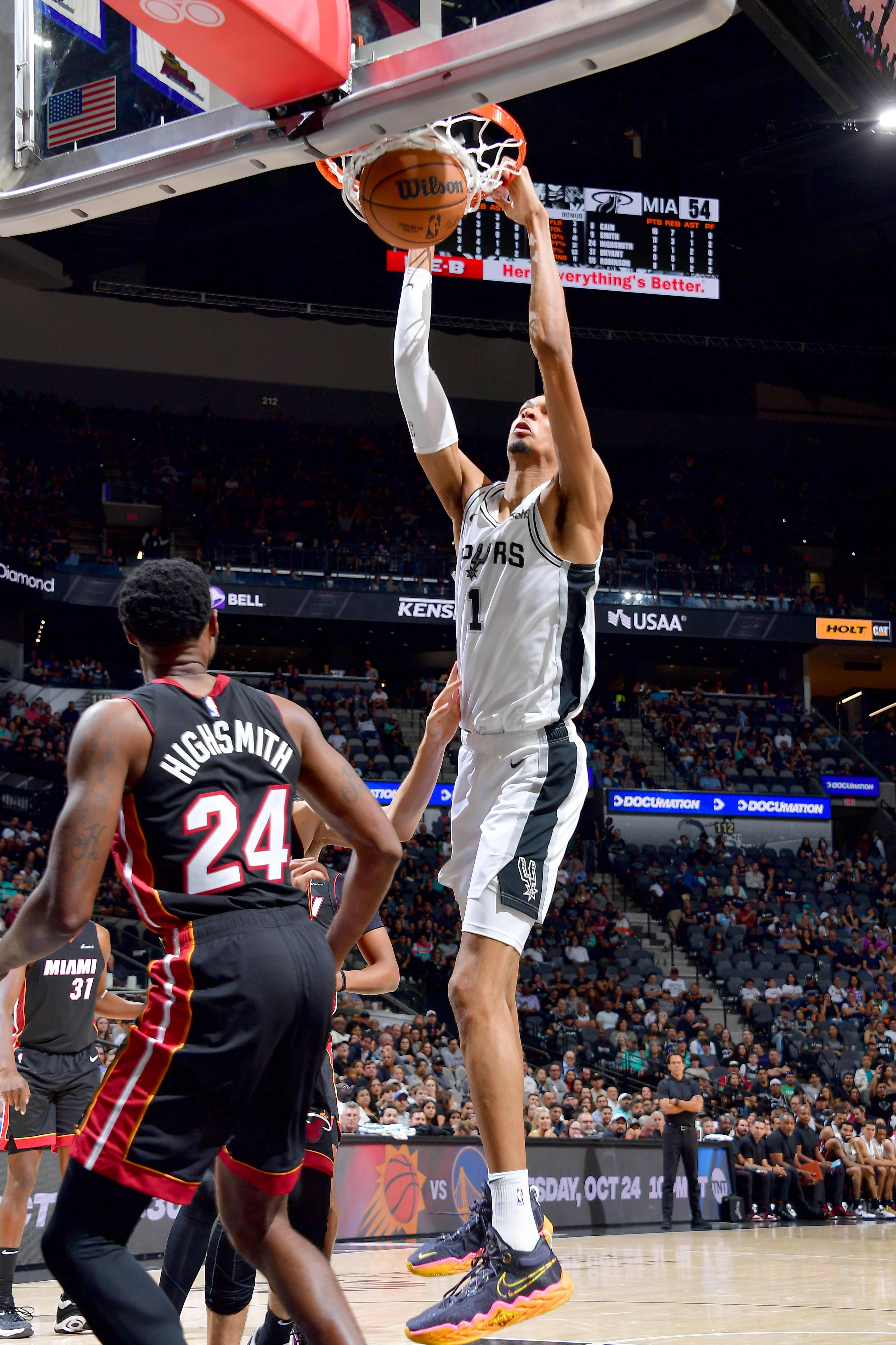 The Spurs selected Wembanyama with the No. 1 pick in the 2023 NBA Draft