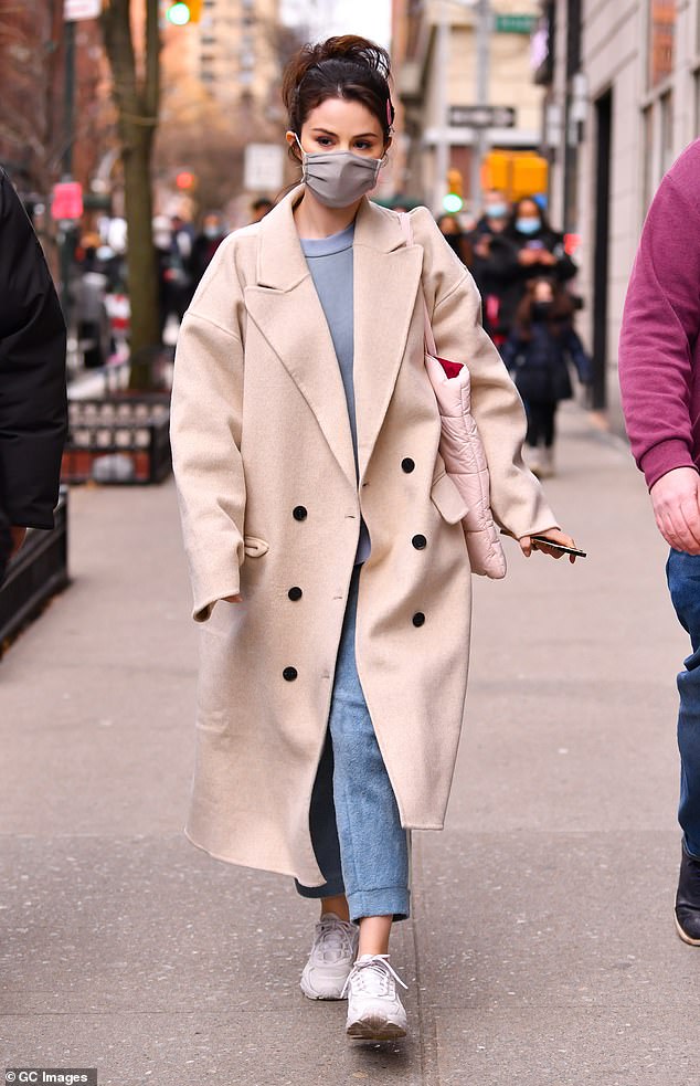 Busy: This week, she was seen filming the Hulu sitcom Only Murders In The Building, which stars legendary funnymen Steve Martin and Martin Short, in New York City (seen this week in NYC)