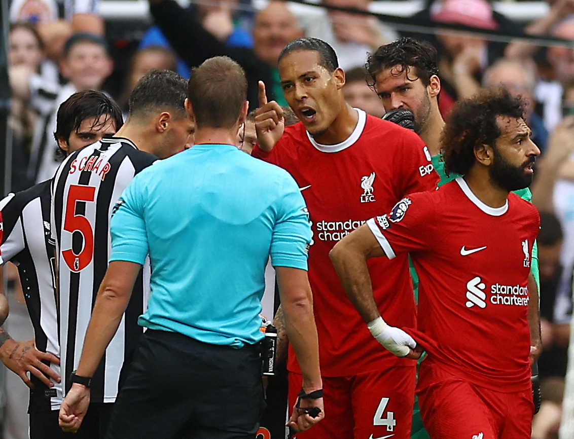 The Liverpool defender vented his frustration at Brooks regarding the decision